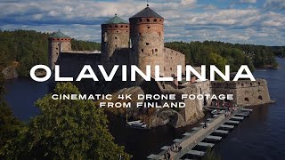 Olavinlinna  Cinematic 4K Drone Footage from Finland [upl. by Arney]