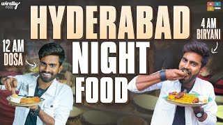 Hyderabad Night Food  Mid Night Food  Wirally Food  Tamada Media [upl. by Etireuqram]