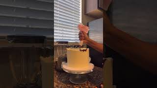 Chocolate drip cake tutorial cakedecoration buttercreamfrosting dripcakes [upl. by Corvin]