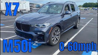 2021 BMW X7 M50i 060mph [upl. by Nessnaj]