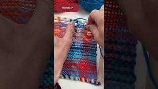 How to finish your weaving using a hemstitch weavingloom handweaving hemstitch [upl. by Lemieux]