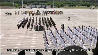 Desfile de la Escuela Militar de Chorrillos Caballeros y Damas Cadetes [upl. by Airdnala182]