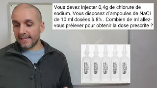 Calcul de posologie N°4 [upl. by Skiest]