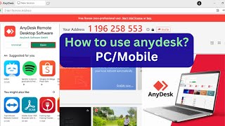 How to Use Anydesk on PC amp Mobile  Quick Tutorial [upl. by Oigroig167]