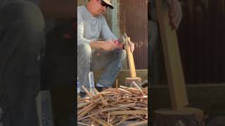 Kindling chopping asmr [upl. by Nesline]