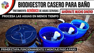 💦 BIODIGESTOR CASERO y BARATO para BAÑO 🚽 ES MÁS RÁPIDO y NO CONTAMINA 💦 Etapa 1 Paso a Paso [upl. by Myca]