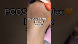 chinwax lasvegasesthetician italwax hardwax wax pcos [upl. by Eicrad]