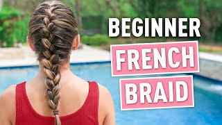 How to French Braid  Back to Basics 101 WithMe [upl. by Ahsinet]