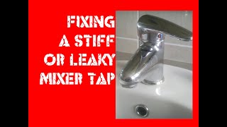 Fixing a stiff or leaking mixer tap cartridge removal and disassembly [upl. by Battista]