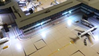 1500 scale airport diorama [upl. by Sheffy391]