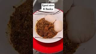 Egusi Stew  Banku ghanafood [upl. by Yhtomiht]