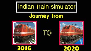 Indian train simulator journey from 20162020 highbrow interactive [upl. by Ahsinrats]