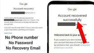 Gmail account recovery without phone number password verification code and recovery email 2024 [upl. by Derinna]