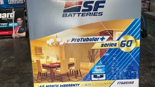 SF INVERTER BATTERY 150Ah 60 MONTHS Backup and Unboxing [upl. by Penni]