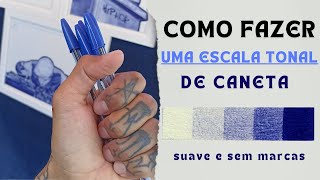 COMO FAZER UMA ESCALA TONAL COM CANETA BIC [upl. by Acinnej13]