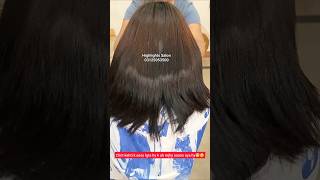 Rebonding Hair Treatment form Curly Hair to Straight Hair  Damaged Hair Transformation Before After [upl. by Piggy]