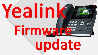 Yealink Handset Firmware update [upl. by Ezechiel]