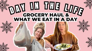 WHAT WE EAT IN A DAY GROCERY HAUL AND BUDGET BREAKDOWN [upl. by Gord]