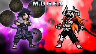 SASUKE RINNEGAN VS ICHIGO VASTO LORDE  Mugen [upl. by Halika]