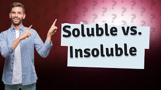 What are 10 soluble and insoluble things [upl. by Suivatnod]