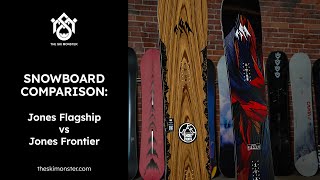 Snowboard Comparison Jones Flagship vs Jones Frontier [upl. by Eiramnerual]