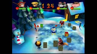 Crash Bash PSX Part 3471 Snow Bash Trophy Challenge [upl. by Acisse]