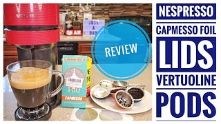 How To Reuse Nespresso Vertuoline Capsules Coffee amp Espresso Pods Reusable Pods CAPMESOO FOIL LIDS [upl. by Sad]