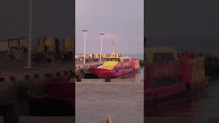 Ferries EMBarkation early Morning IN the PORt 0f TUbig0n [upl. by Odo644]