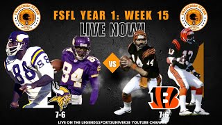 MADDEN FRANCHISE STARS FOOTBALL LEAGUE YEAR 1 WEEK 15 VIKINGS 76  BENGALS 76 [upl. by Fitalludba942]