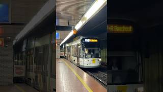 Bombardier Flexity 2 tram in Antwerp Premetro network tunnel 🇧🇪 [upl. by Sacrod]