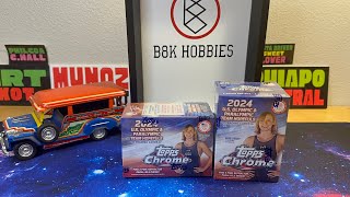 2024 Topps Chrome 🇺🇸US OlympicParalympic Team Blaster Boxes Opening [upl. by Eimma872]