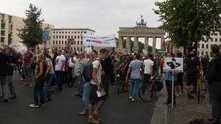 Meine quotBerliner Redequot auf der Dampferdemo am 31082013 in Berlin [upl. by Annaj]