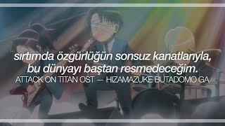 attack on titan ost  hizamazuke butadomo ga türkçe çeviri  lyrics [upl. by Denise]