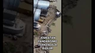 PROGRES PEMBANGUNAN JEMBATAN PANDANSIMO TERKENDALA BANJIR [upl. by Nednarb]