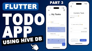 Flutter Tutorial  Flutter TODO App with Hive DataBase Hive Local Storage Tutorial CRUD  Part 3 [upl. by Mcclenaghan]