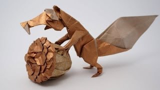 Origami Prehistoric Squirrel  Scrat Fernando Gilgado [upl. by Prader673]