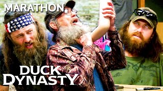 6 MOMENTS THE ROBERTSONS COULDNT STAND EACH OTHER 2Hour Marathon  Duck Dynasty [upl. by Jerrome408]