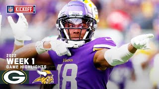 Green Bay Packers vs Minnesota Vikings Game Highlights  NFL Week 1 2022 Season [upl. by Hayidah]