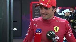 Carlos Sainz PostRace Interview  2024 Bahrain Grand Prix [upl. by Rolyat]