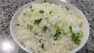 Como hacer un Arroz blanco con Limon y Cilantro Paso a Paso [upl. by Aham]