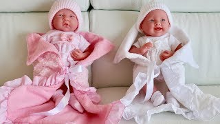 New Born Baby Doll Unboxing and play baby dolls with Dolls Pram Stroller toys [upl. by Girand413]