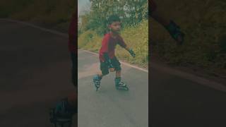 Hill road me skating practice😚shortsshortsfeedyoutubeshortsinlineskatingviralvideoskater [upl. by Chelsae413]