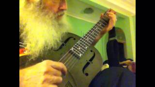 Slide Guitar Blues Lesson  Open D Finger Picking Guitar Lesson With Slide On My NPB12 Resonator [upl. by Able]