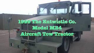 1999 The Entwistle Co model MB4 ACFT Tow tractor [upl. by Oryaj]