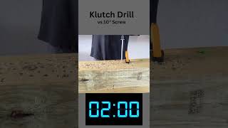 New 20v Klutch Drill vs 10in Screw tools powertools woodworking shorts northern klutch diy [upl. by Esinehc589]