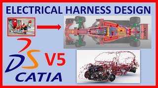 Catia V5 Electrical Harness Design Project [upl. by Neysa]