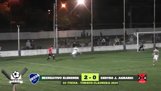 CL24  Fecha 14  ELENENSE 2 AGRARIO 0 [upl. by Ajnotal]