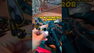 How to install mirror on fz bike handle🔥 pulsar handles mirror pulsarn160 pulsarlover [upl. by Alex]