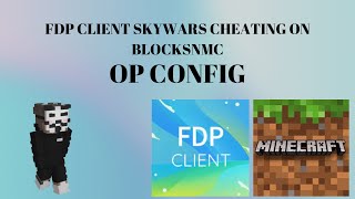 Blocksmc SkyWars Using FDP Client Destroying Everyone OP Config [upl. by Nahgeem]