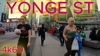 YONGE ST  Toronto Canada  FALL 2024  Gopro 4k60 [upl. by Arlo]